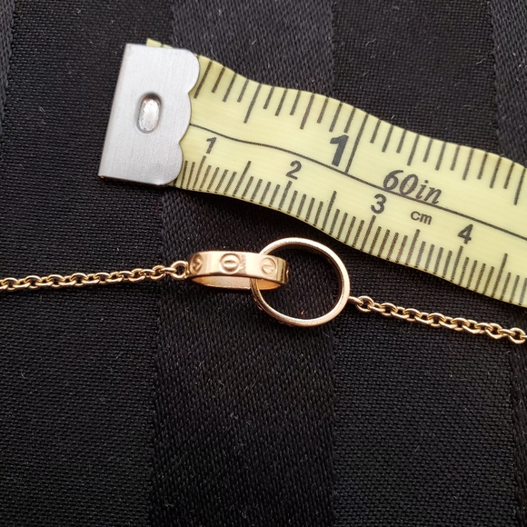 💕SOLD💕to Yen😍Cartier 18K YG Interlock Bracelet - Picture 3 of 10